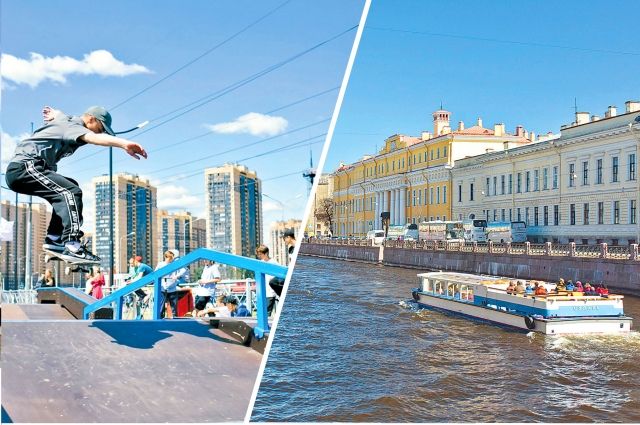 Энергетика новостроек отличается от размеренной атмосферы исторического центра.