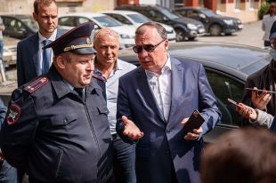 Глава Екатеринбурга встретился с руководителем городского отдела ГИБДД Вадимом Буйдалиным.