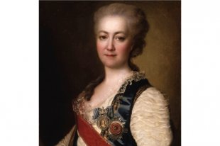 Екатерина Романовна Дашкова. Портрет Д. Левицкого.
