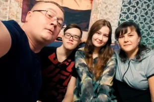 Семья Приходченко (слева направо): Вадим, Юрий, Татьяна и Юлия.